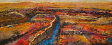Load image into Gallery viewer, Canyonlands - original oil painting landscape southwest gold leaf sunbeams clouds western river mountains southwestern canyon canyonlands desert canvas