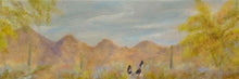 Load image into Gallery viewer, Desert Donkeys - Southwestern landscape original oil painting, animals, western, southwest, donkey