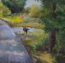 Load image into Gallery viewer, Backroads - Original landscape oil painting on canvas - country roads, backroads

