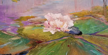 Load image into Gallery viewer, Unburdened Embrace - original oil painting flower lily pond paintings flowers landscape nature floral water impressionism on canvas wall art home decor colorful
