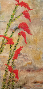 Ocotillo Wave - original oil painting, ocotillo, desert, landscape, colorful, Arizona, plant, garden, unique, southwest, oil painting, wall decor, home, art