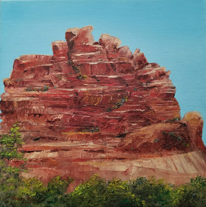 Red Rock Reverence - original oil painting Sedona landscape desert Arizona red rock mountain southwest southwestern western nature landscapes wall home decor art