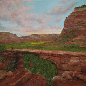 Devil's Bridge - original oil painting landscape Sedona Devils Bridge Arizona landscape desert western southwest southwestern scenery canvas wall art decor